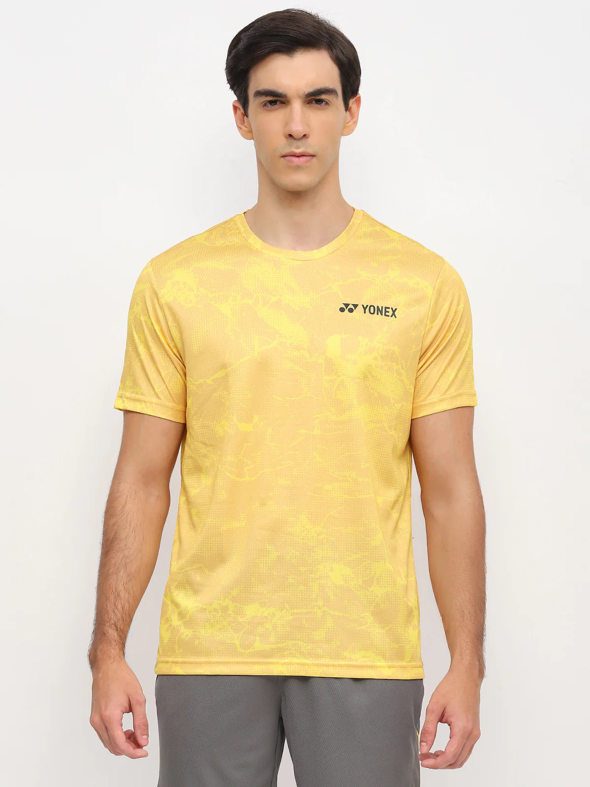 yonex tshirt round nek 2963 lemon zest


