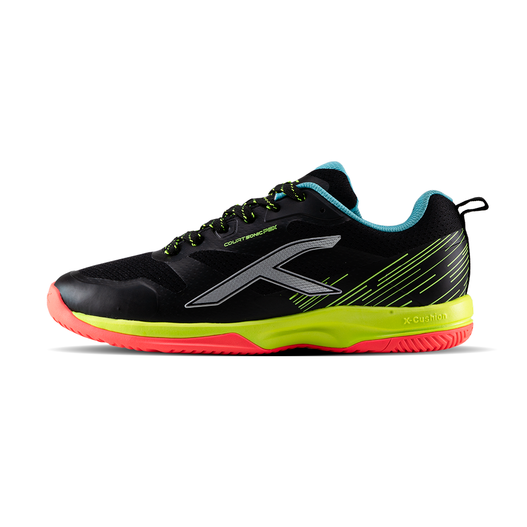 hundred court sonic pbx picklball shoes black lime

