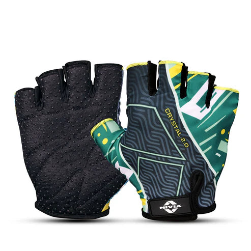 Crystal 2.0 fitness gloves with anti-slip palm and snug flexible design