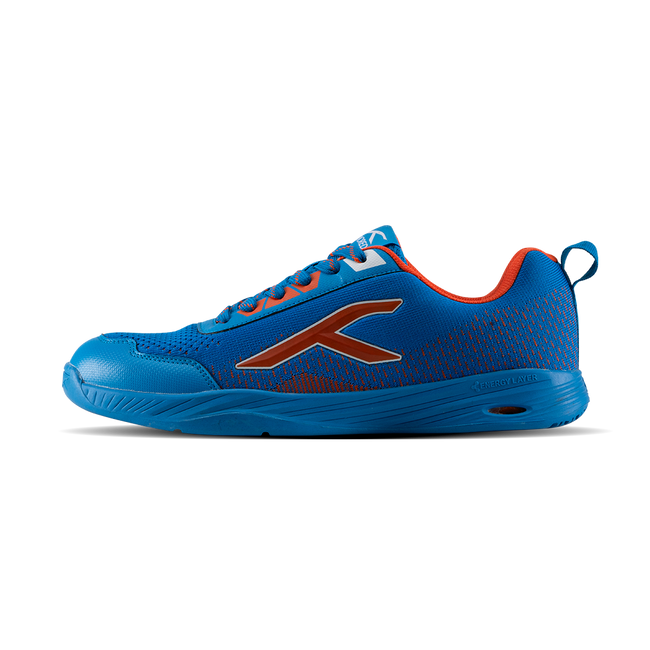 Hundred Court Flyer Badminton Shoe | BLUE / ORANGE.