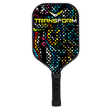 Transform Raptr Picklebal Paddel – Carbon Fibre Face, Control Pro Core, and SpinForce Textur for Power and Controll.