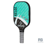 Airavat Keloz 7402 Pickleball Paddle – Carbon Graphite Paddle Ball in India | Best Pickleball Paddles India for Beginners (Black, Cyan, Lime Green).