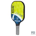 Airavat Keloz 7402 Pickleball Paddle – Carbon Graphite Paddle Ball in India | Best Pickleball Paddles India for Beginners (Black, Cyan, Lime Green).