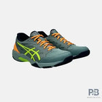 Asics GEL-ROCKET 11 Indoor Court Shoe ( Celadon / Safety Yellow).