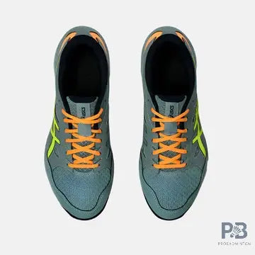 Asics GEL-ROCKET 11 Indoor Court Shoe ( Celadon / Safety Yellow).