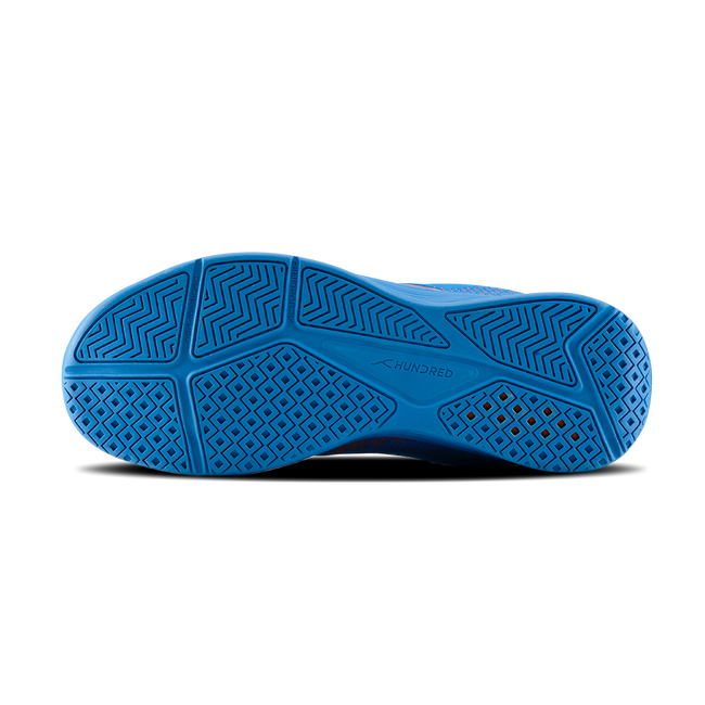Hundred Court Flyer Badminton Shoe | BLUE / ORANGE.
