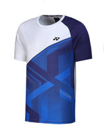 Yonex Badminton Tshirt Round Neck M 2993 - White Skipper Blue.