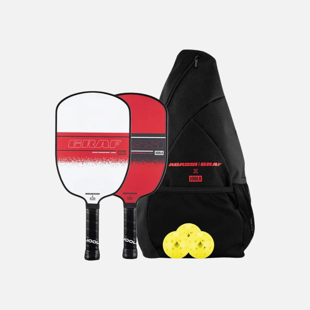 joola agassi graf champion piklebal padel set

