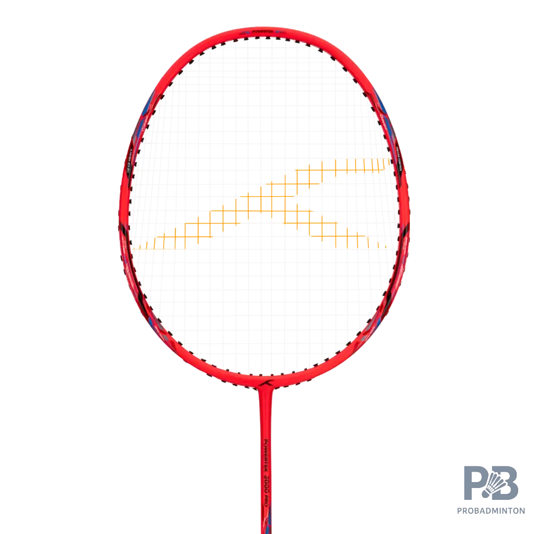HUNDRED Powertek 2000 Pro Badminton Racket - Head Heavy 90g, Carbon Graphite, 24LBS (HBRR-3S034).