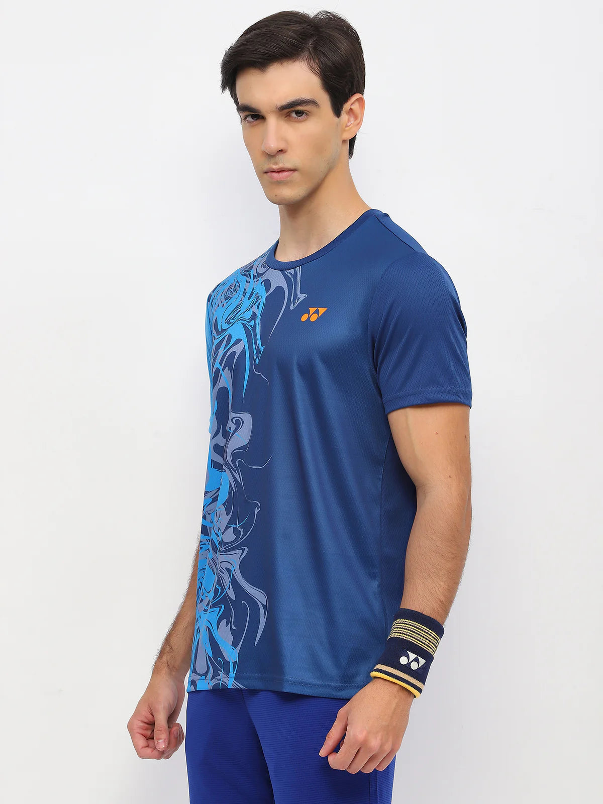 yonex 2967 navy peony badmintn tee

