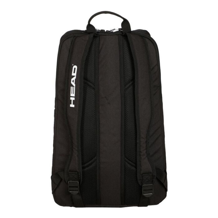 Head Tour Backpack 25L - Black/White – Spacious Tennis Backpack for Players on the Go | Probadminton