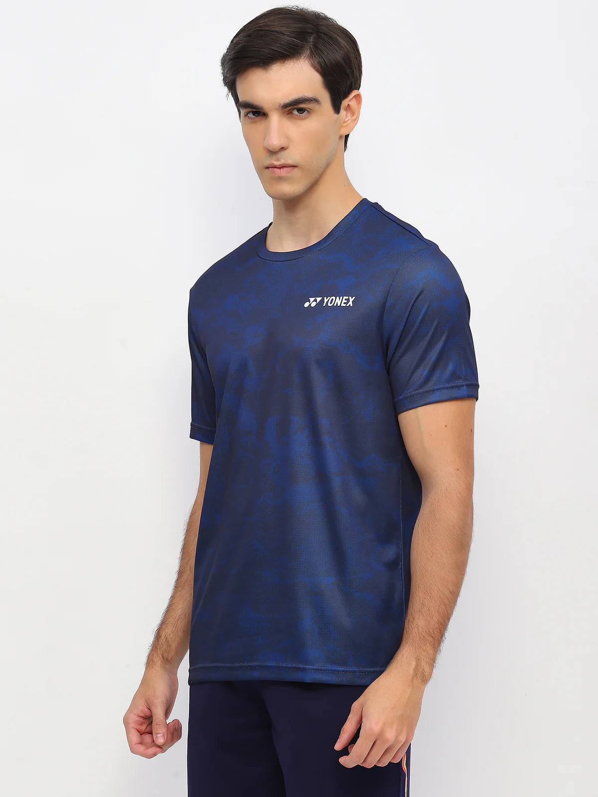 yonex badmnton shirt round nek 2963 navy peony

