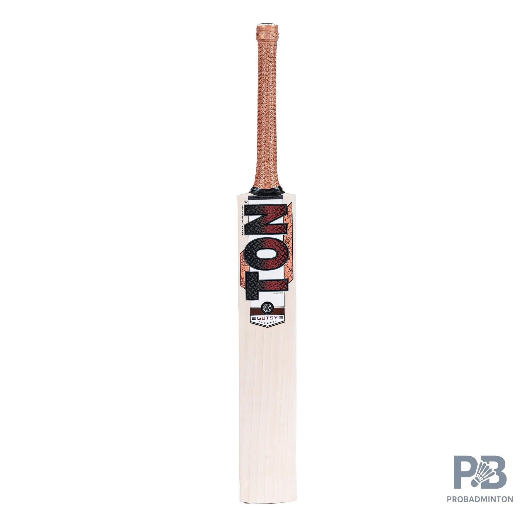 SS Ton Gutsy English Willow Cricket Bat – Grade 4 Air-Dried Willow with Massive TON Edges, Chrome Sticker, Premium Grip & SS Bat Cover.