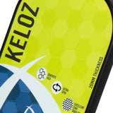 Airavat Keloz 7402 Pickleball Paddle ( Assorted colors) (Black / Cyan / Lime green)