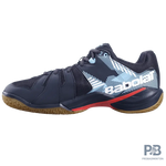 Babolat Men's Shadow Spirit Badminton Shoes- Black/Tomato Red.