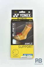 Yonex SRG 711 Ankle Support Beige | Orthopaedic Elastic Ankle Brace for Injury Relief & Sports Stability | Best for Badminton, Running & Gym in India.
