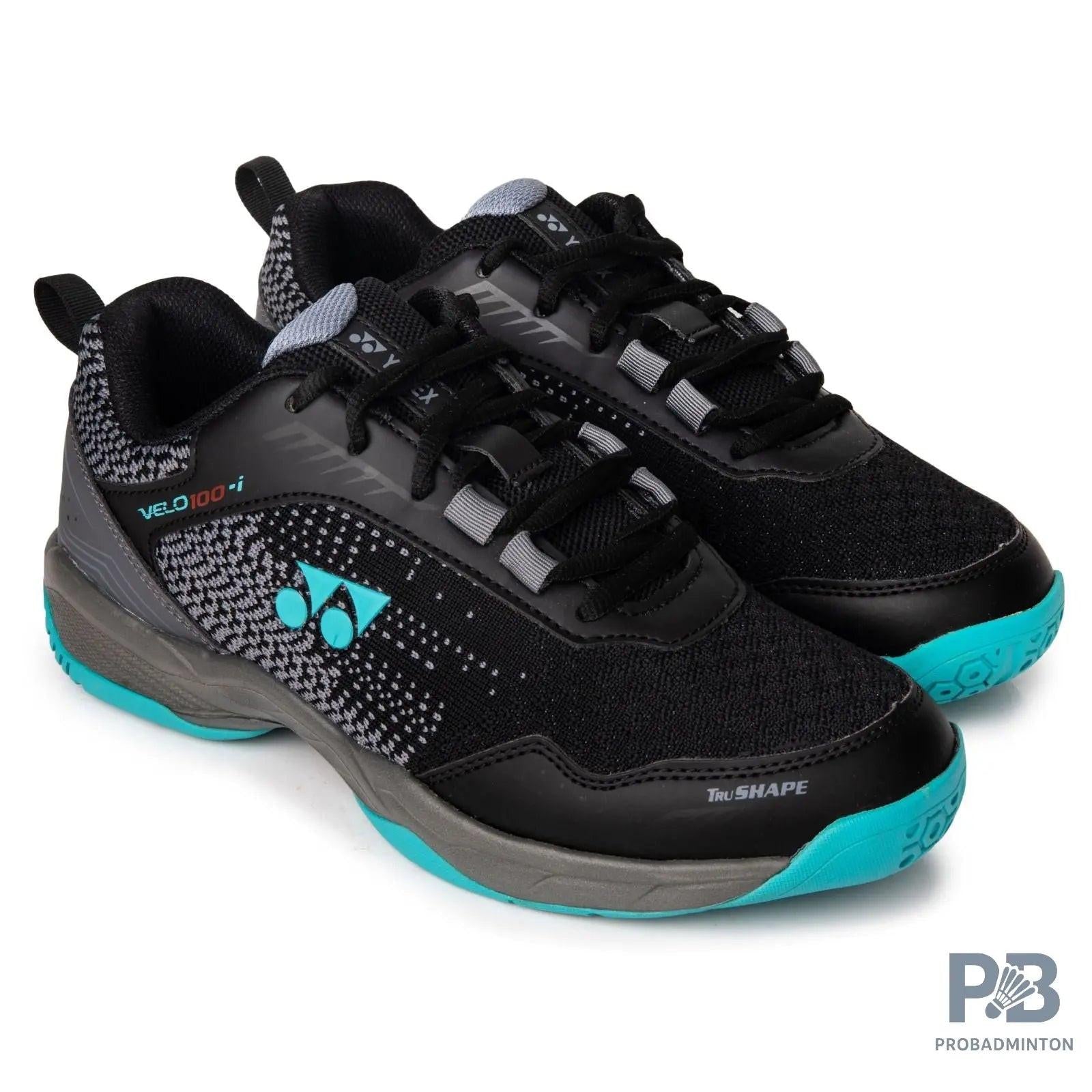 Yonex Velo 100 i Badminton Shoes ( Black / Vivid sky).