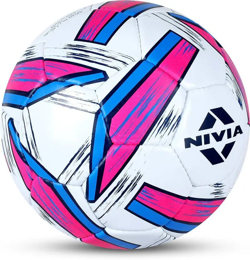 NIVIA Classic Size 4 Football – Hand Stitched Rubber Training Ball | Water Resistant | Ideal for Kids (12+ Years) for Hard Ground, Wet Grass & Artificial Turf – Made in India.