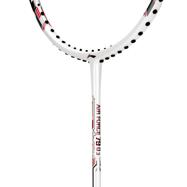Li-Ning Air Force 79 - G3 Unstrung Badminton Racket | White/Gold/Red.