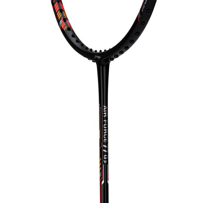 Li-Ning Air Force 77 - G3 Unstrung Badminton Racket | Black/Red/Orange.