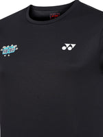 yonex jet black badmintn tshirt m3053

