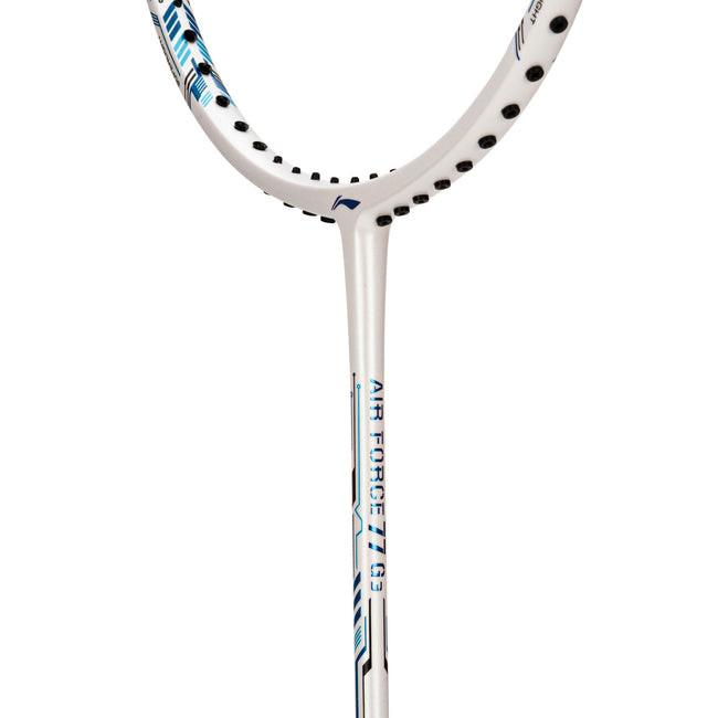 Li-Ning Air Force 77 - G3 Unstrung Badminton Racket | White/Silver/Blue.