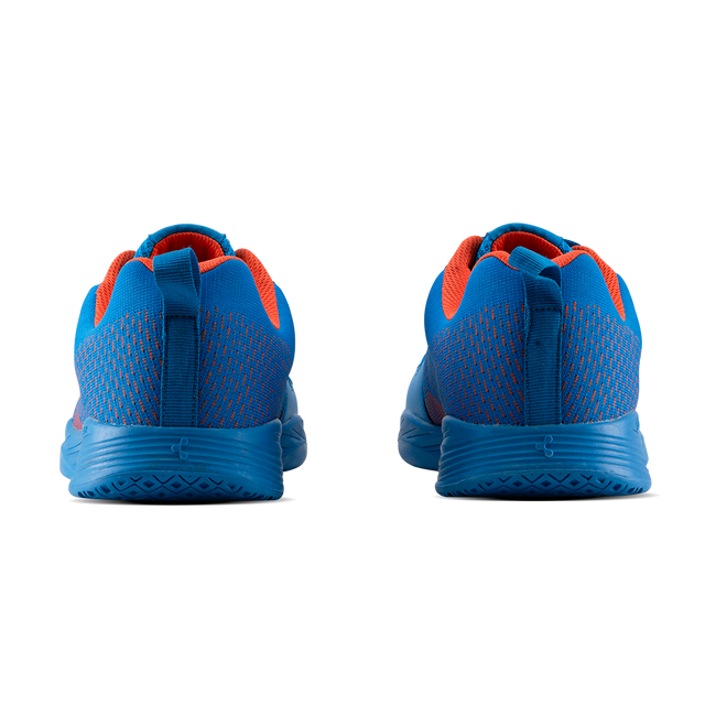 Hundred Court Flyer Badminton Shoe | BLUE / ORANGE.