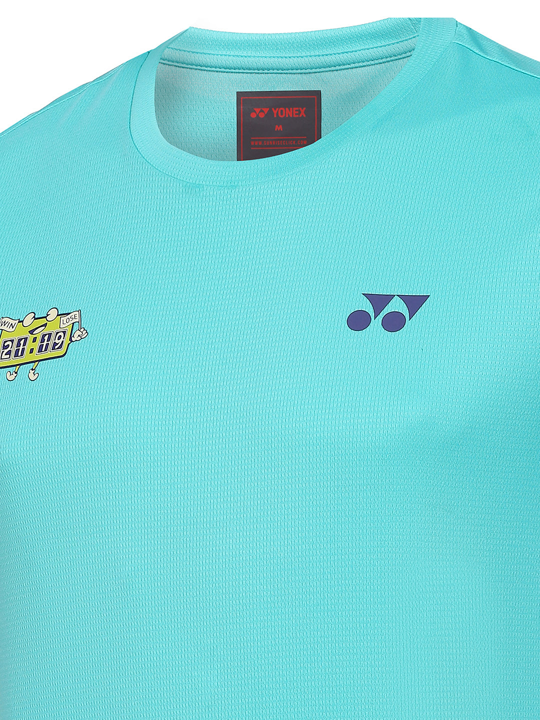 yonex round neck tshirt turquoise m 3053

