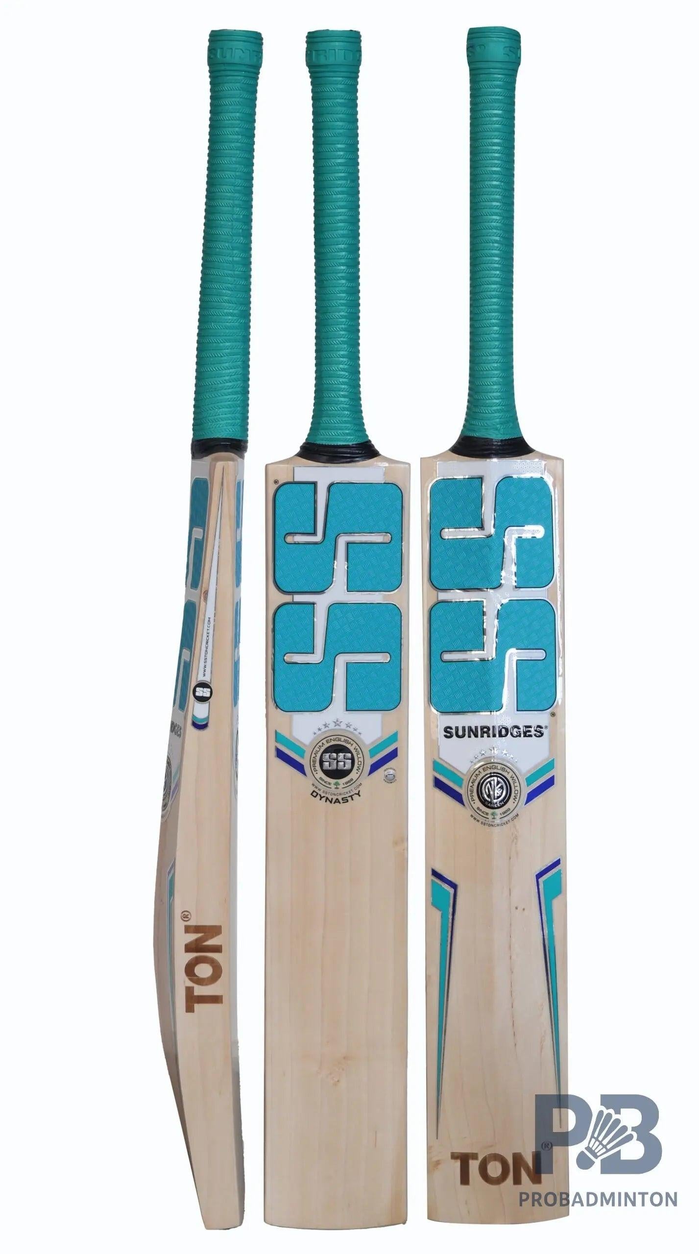SS Dynasty English Willow Cricket Bat – Grade 6 Air-Dried Willow with Massive TON Edges, Chrome Sticker, Premium Grip & SS Bat Cover (Short Handle).