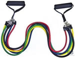 Power Elastic Resistance Bands Home Gym Extreme BD-303 | Adjustable 5 Level Fitness Tube Set | Latex Rubber Exercise Bands for Workout & Bodybuilding.