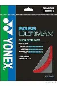 Yonex BG66 Ultimax – Ultra-Thin High-Performance Badminton String.