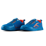 Hundred Court Flyer Badminton Shoe | BLUE / ORANGE.