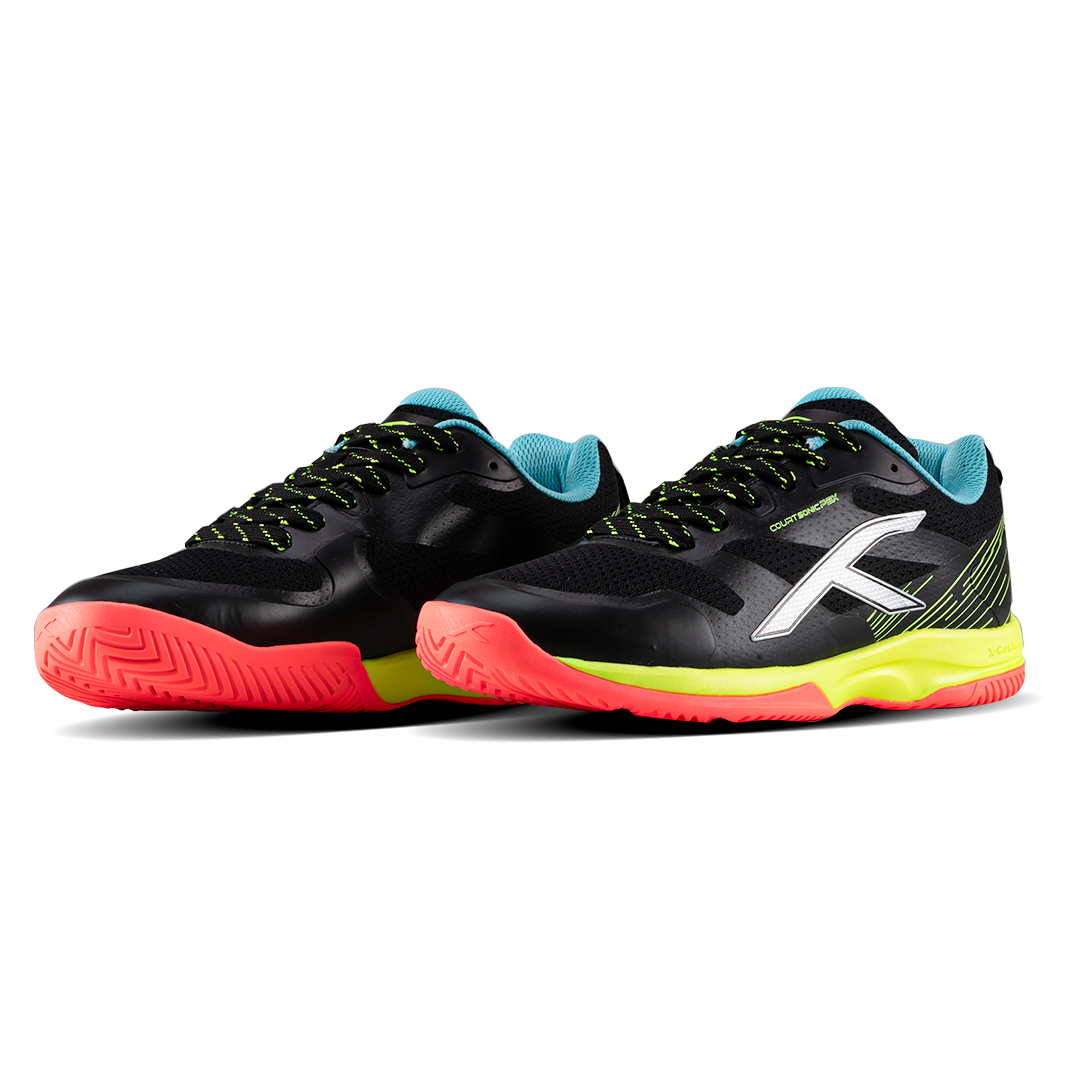hundred sonic pbx pickleball footware black lime blue

