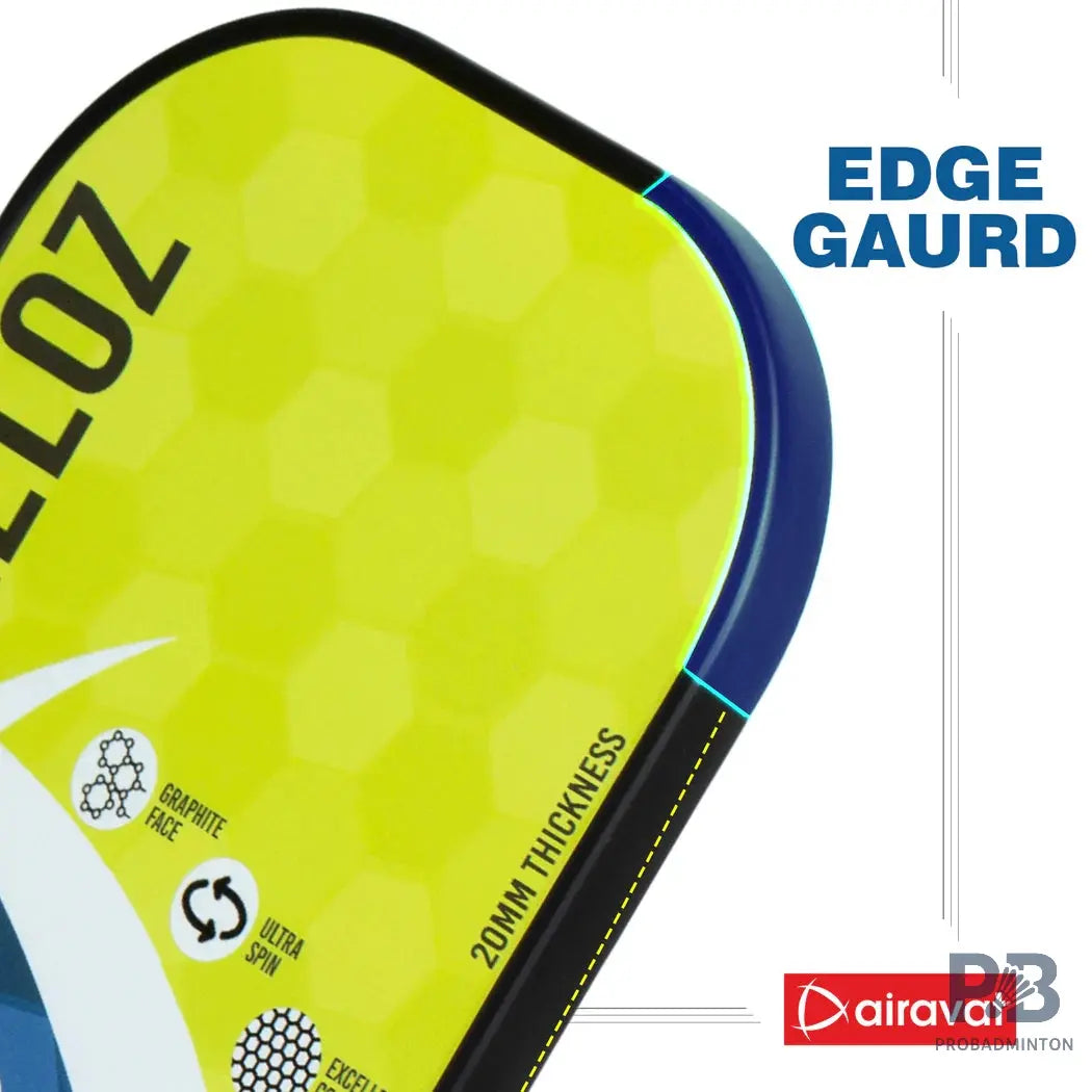 Airavat Keloz 7402 Pickleball Paddle – Carbon Graphite Paddle Ball in India | Best Pickleball Paddles India for Beginners (Black, Cyan, Lime Green).