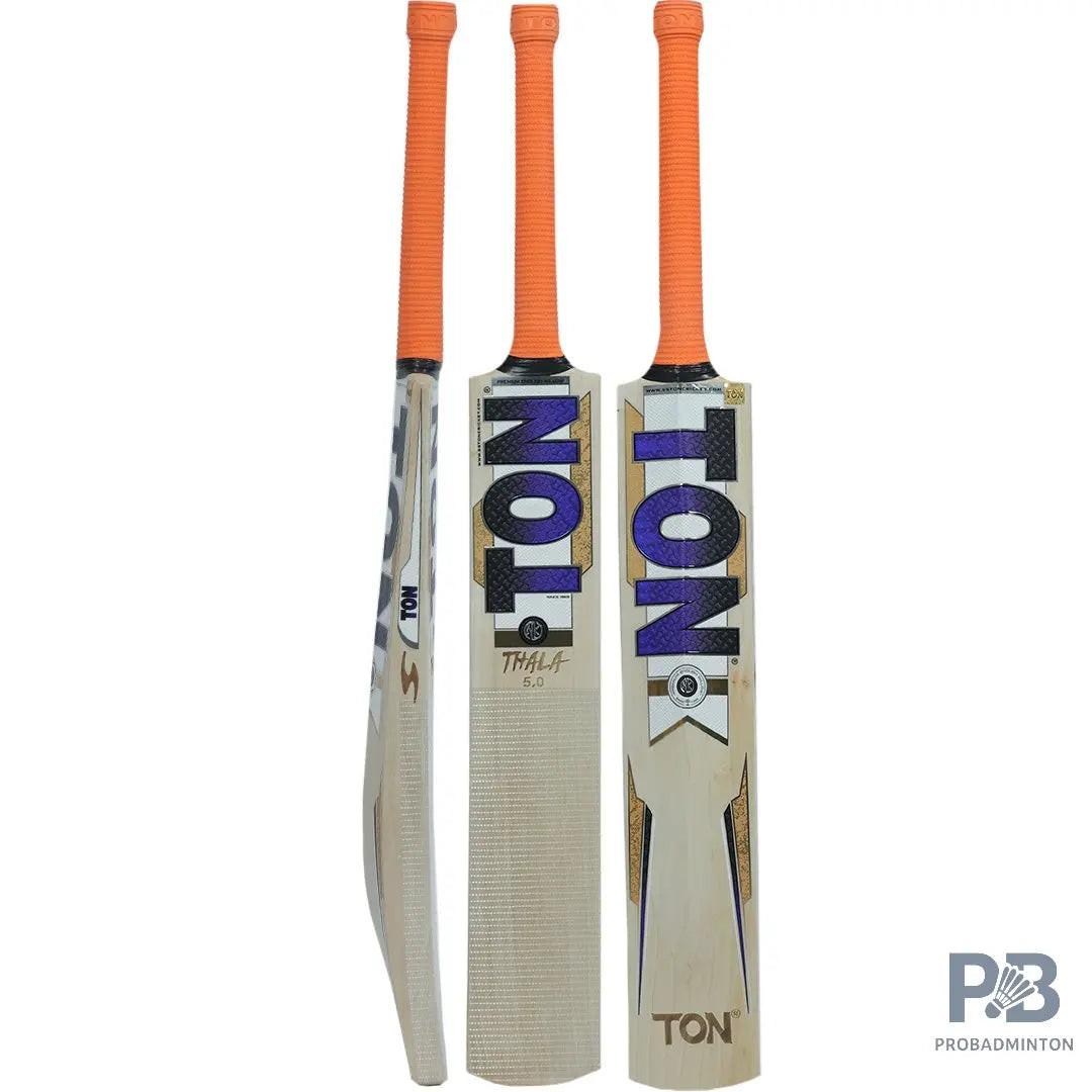 SS Dhoni Thala 5.0 English Willow Cricket Bat – Grade 6, Air-Dried, Massive TON Edges.