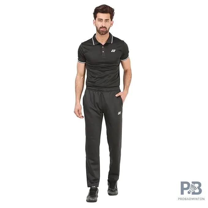 Yonex Track Pant 2507 for Men (Dark Navy/Jet Black) | Premium Badminton/Tennis/Gym Pants | UV Protection | Quick Dry | Sweat Absorbent | High-Waist Design.
