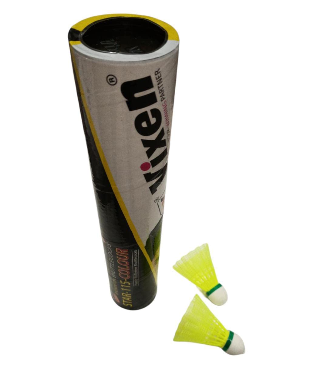 Vixen Star 115 plastic shuttlecock durable nylon badminton shuttle with stable flight for training and recreational play