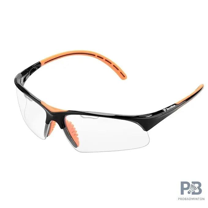 Tecnifibre Squash Eyewear | Black/ Orange.