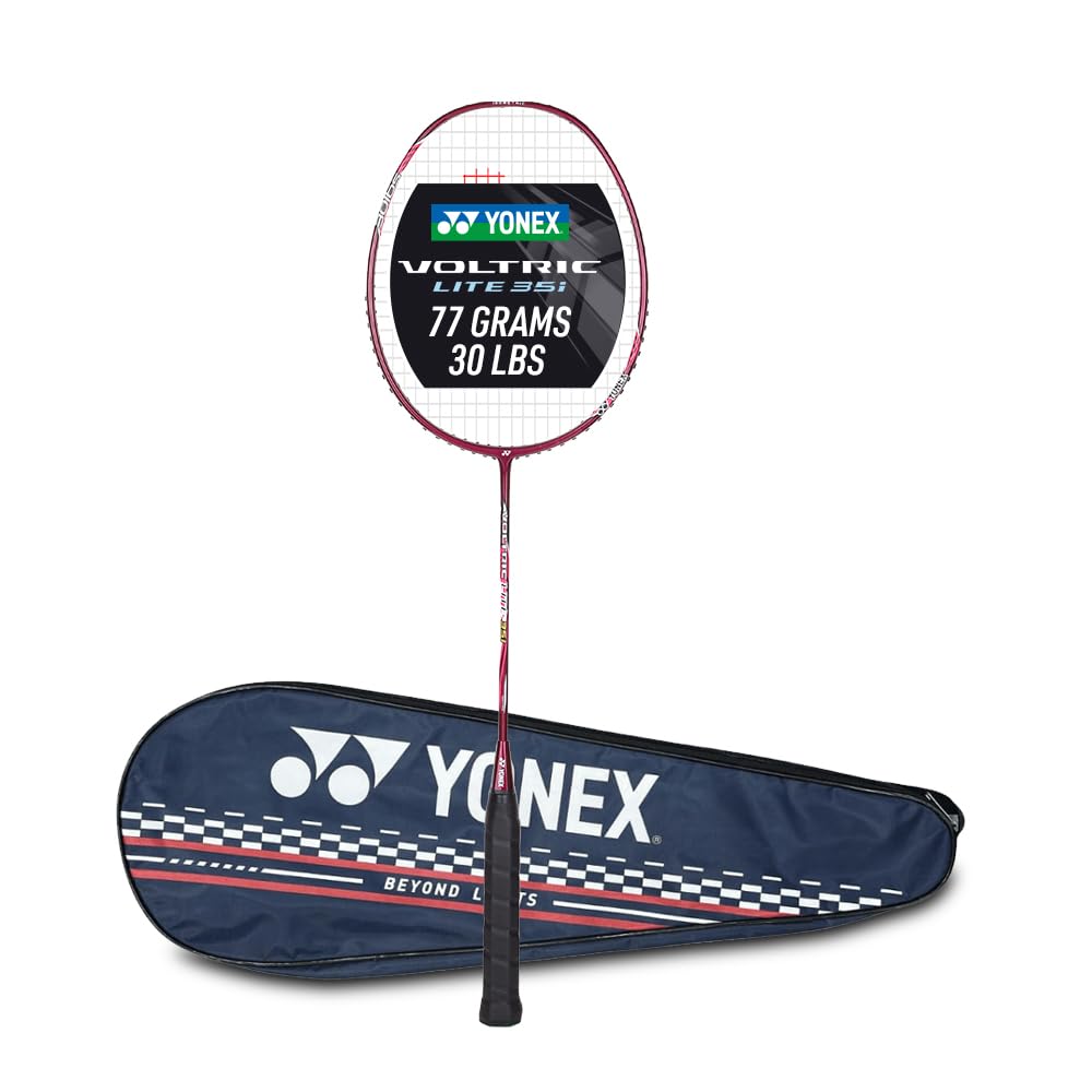 Yonex Voltric Lite 35I Wine Red badminton racket full view