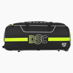 DSC Eco 100 Wheelie Cricket Kit Bag – 70L, Durable, Integrated Shoe Pocket, Black.