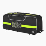 DSC Eco 100 Wheelie Cricket Kit Bag – 70L, Durable, Integrated Shoe Pocket, Black.