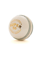 SG Super 50 White Cricket Ball | Leatherette Match Ball for 50 Overs – probadminton.in.