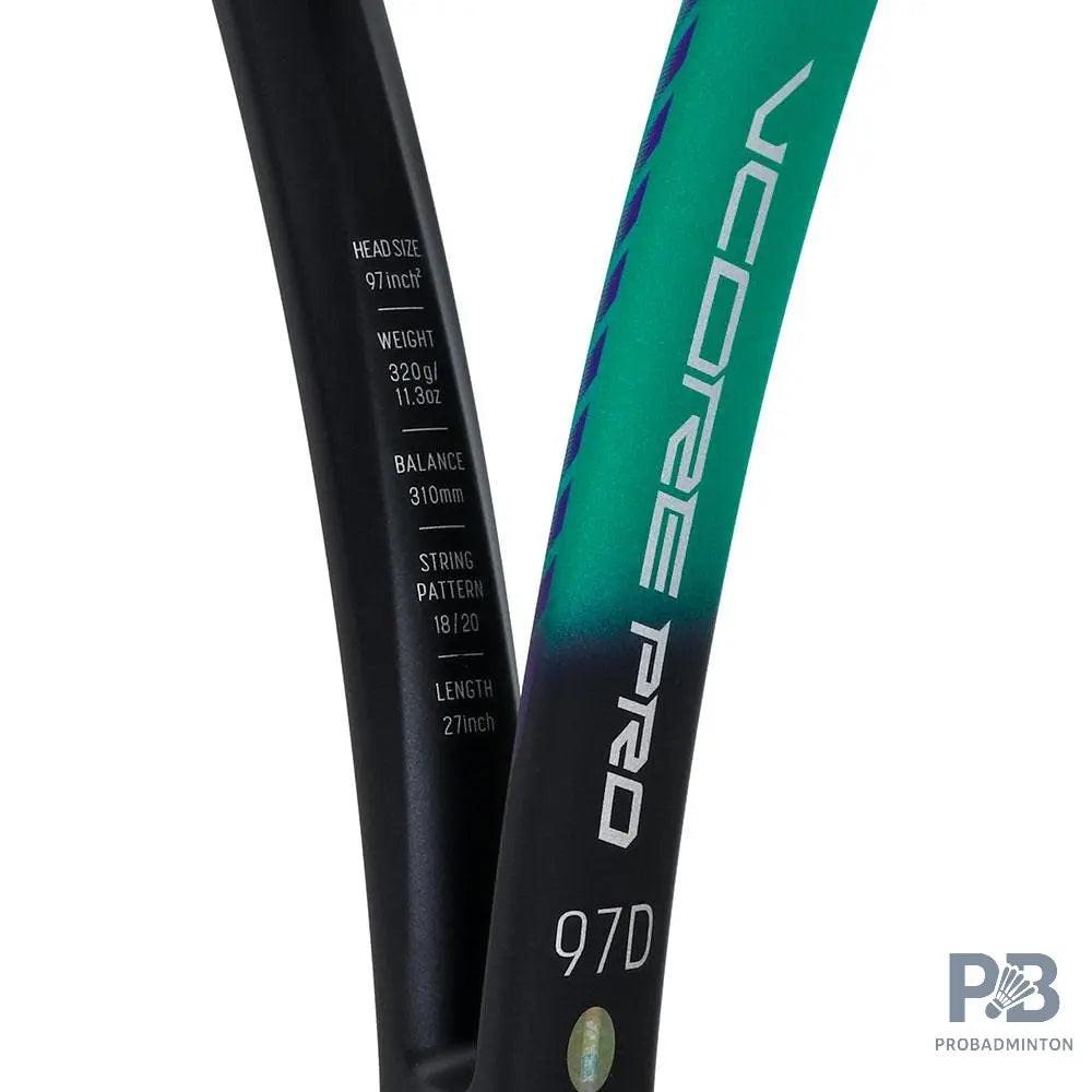 Yonex VCORE Pro 97D Tennis Racquet | 320gm, Unstrung, Green/Purple | Buy at ProBadminton.in.