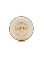 SG Super 50 White Cricket Ball | Leatherette Match Ball for 50 Overs – probadminton.in.