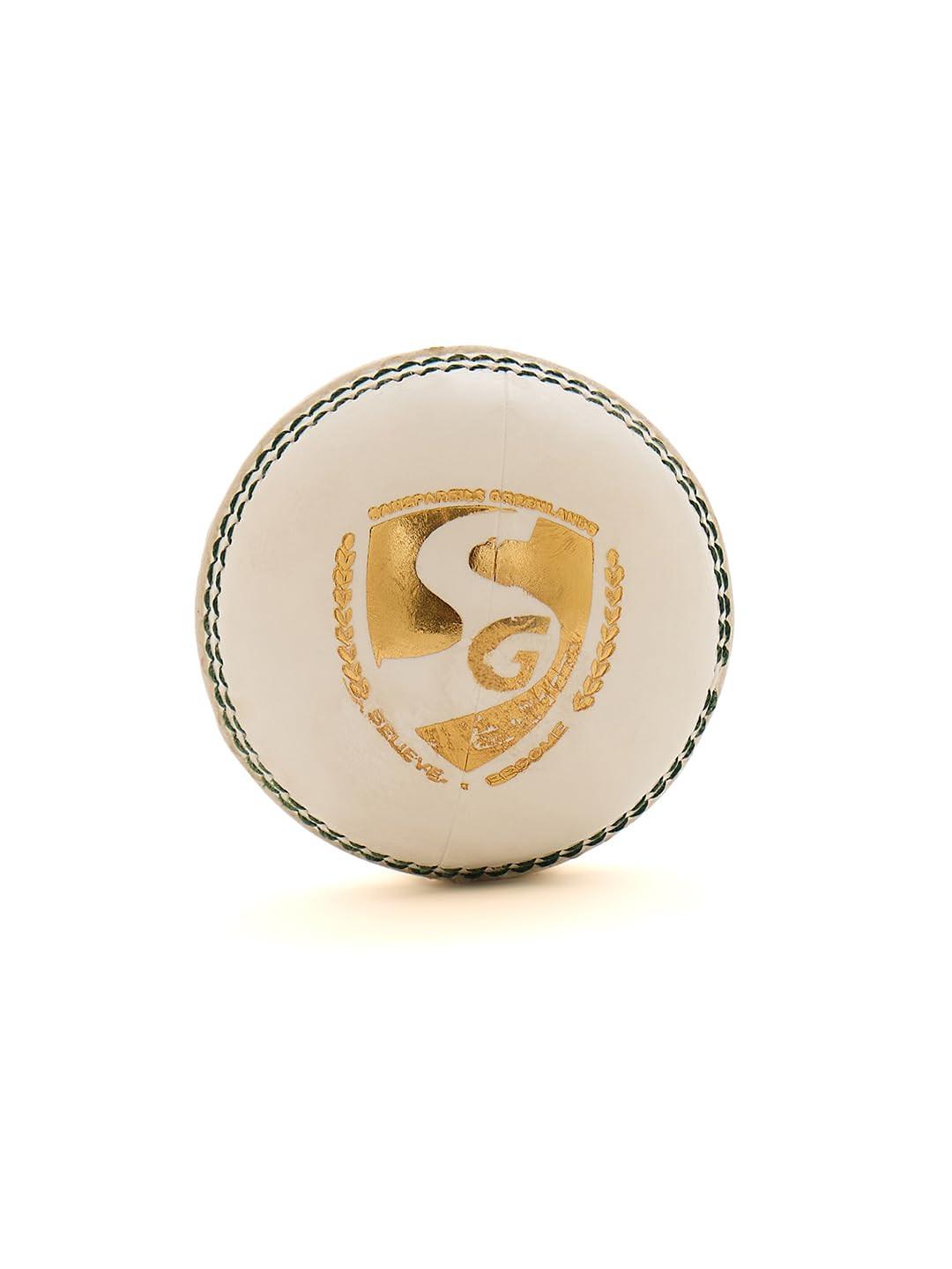 SG Super 50 White Cricket Ball | Leatherette Match Ball for 50 Overs – probadminton.in.