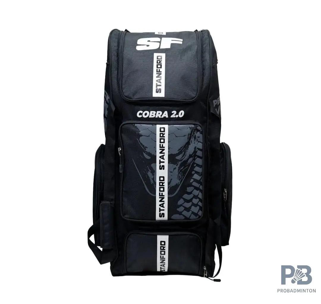 SF Cobra 2.0 Cricket Kit Bag – Premium 1680D Fabric, Dual Bat Sleeves, Multiple Compartments & Wheeled Duffle.