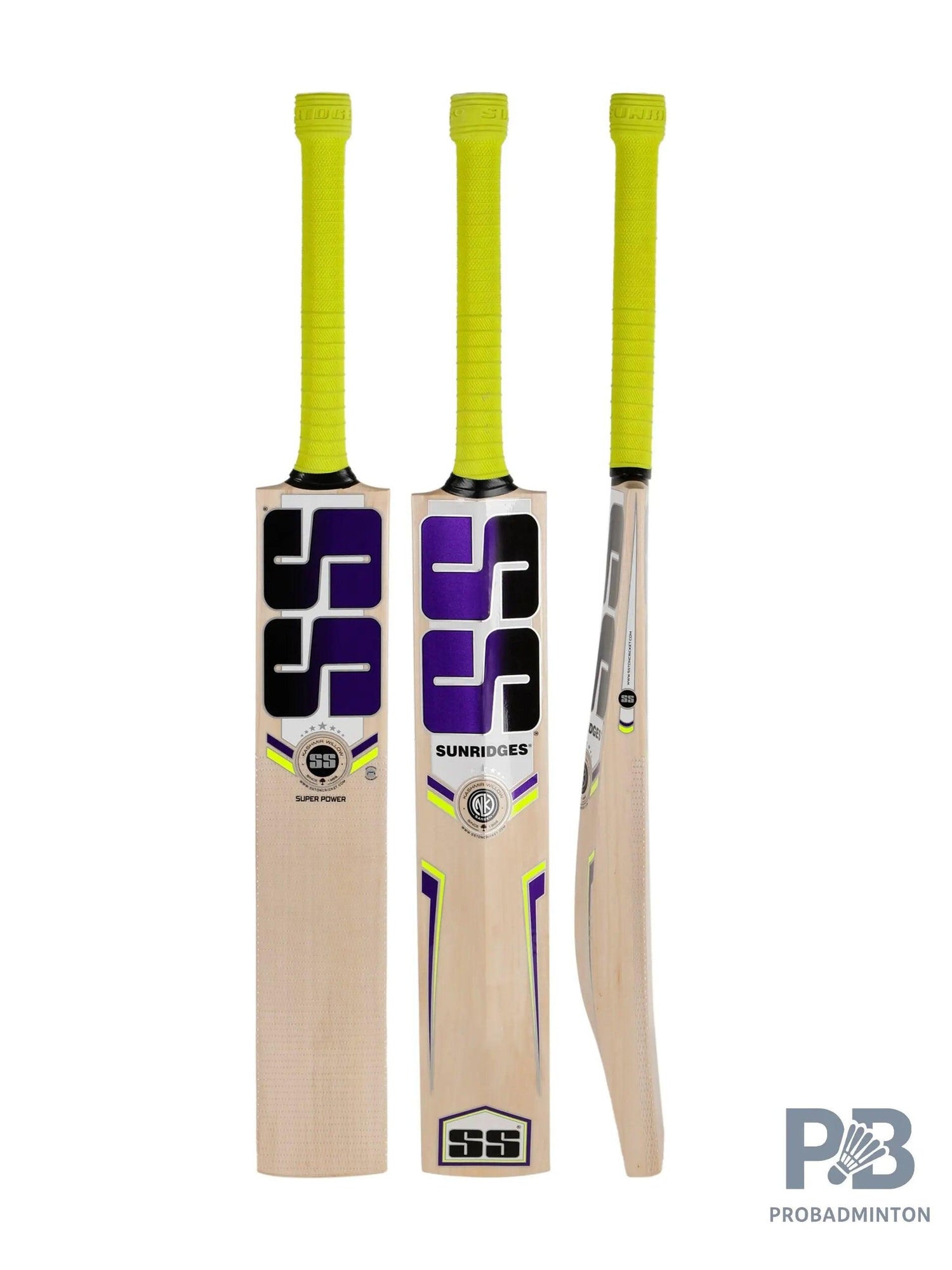 SS Super Power Kashmir Willow Cricket Bat – Premium Grade 6, Air-Dried, Massive TON Edges.