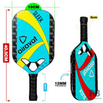 Airavat Sleek 7407 Pickleball Paddle – | Best Pickleball Paddles India for Beginners (Red/Yellow).