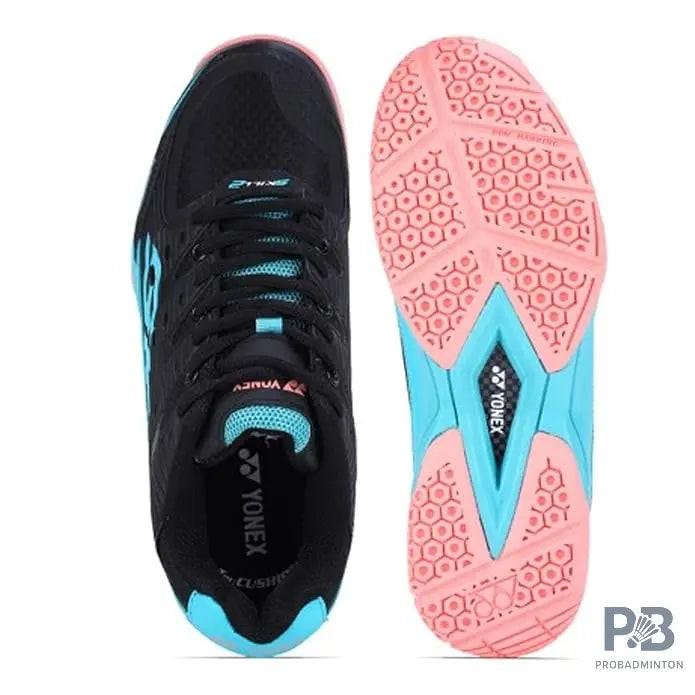 Yonex Tour Skill 2  Badminton Shoes (BLACK / CERAMIC / NASTURTIUM).