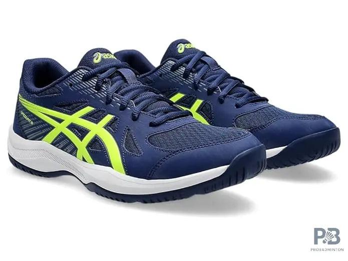 Asics Upcourt 6 Men's Badminton Shoe | Blue Expanse/ Safety Yellow.